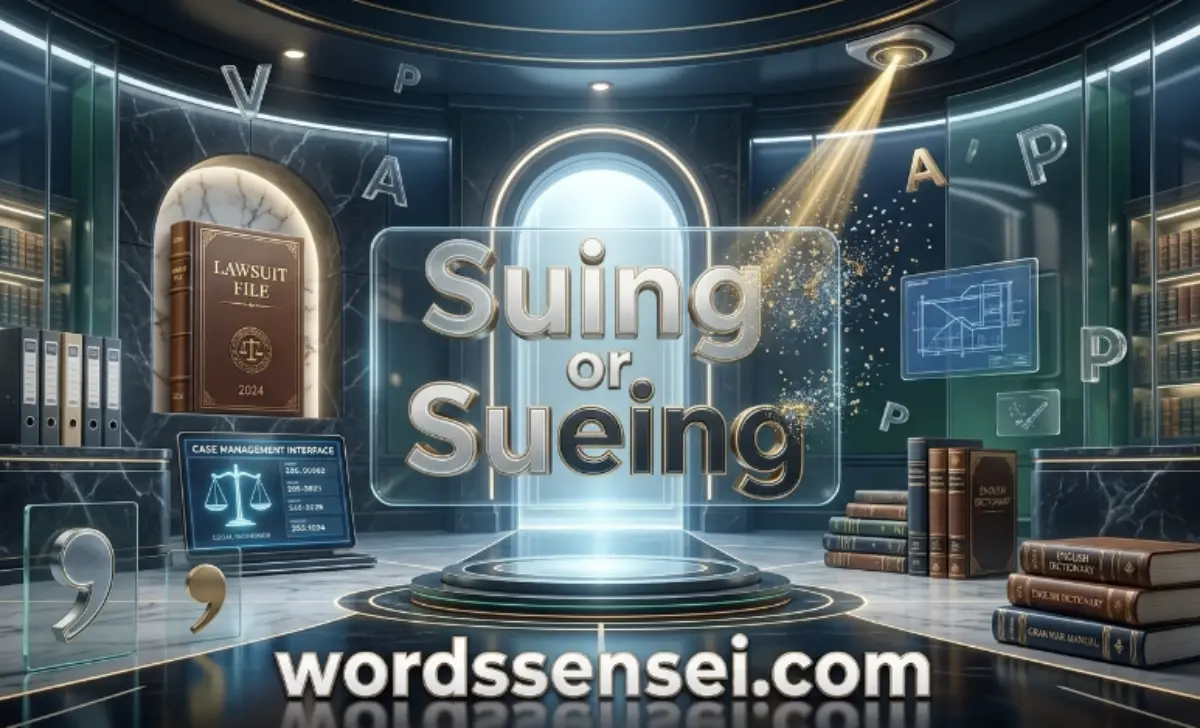 Suing or Sueing