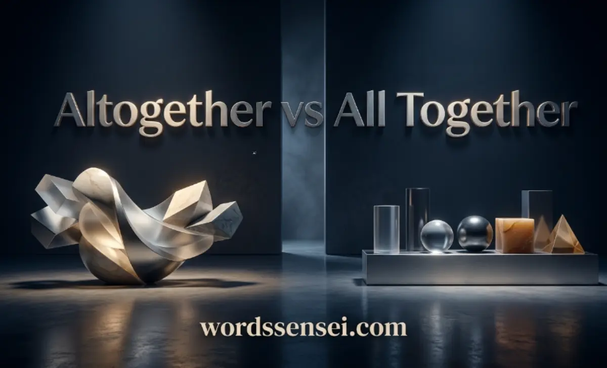 altogether vs all together