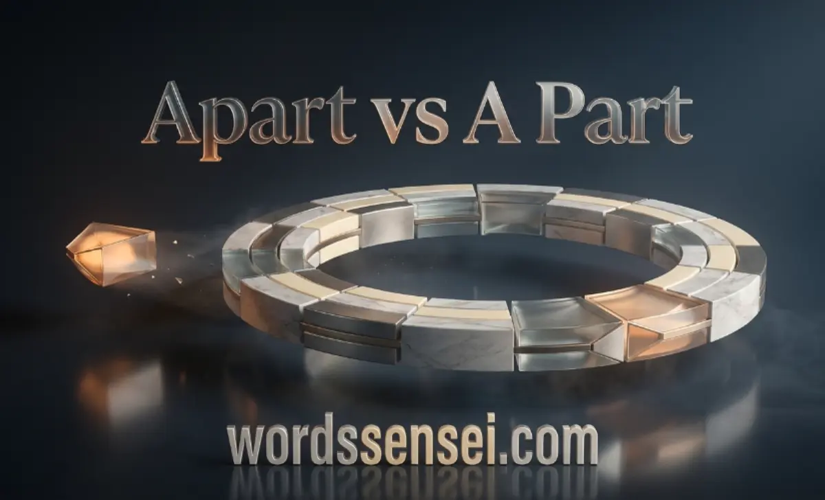 apart vs a part