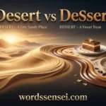 desert vs dessert