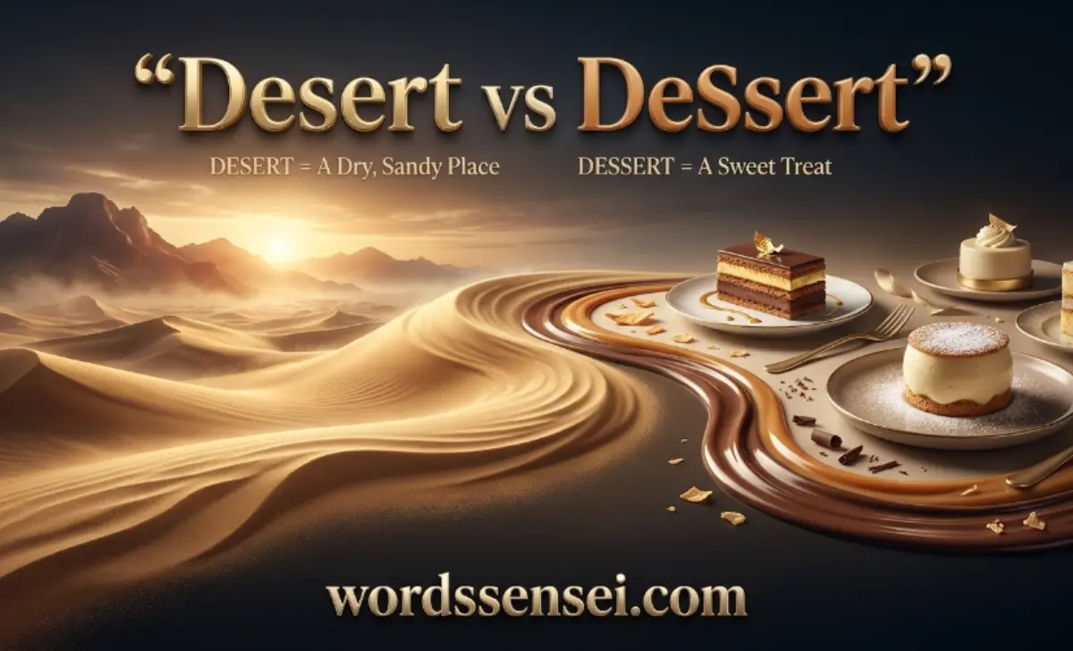 desert vs dessert